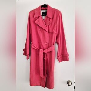 London Fog Pink Trench Coat